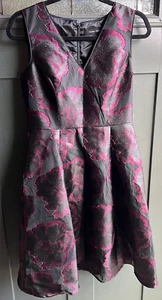Ivanka Trump - schwarz & lila Abendkleid - Größe 4 - Neu mit Etikett - Bild 1 von 7