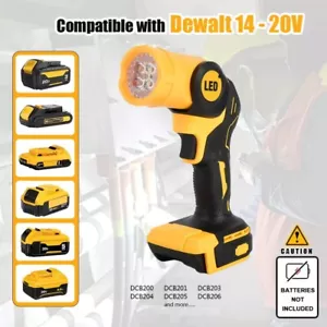 For DeWALT LED 20V 20Volt MAX Cordless LED Pivoting Work Light Flashlight TOOLS - Picture 1 of 14
