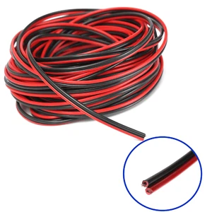 Red Black Loudspeaker Cable Home HiFi Car Stereo Speaker Wire 0.5mm PER METRE - Picture 1 of 7