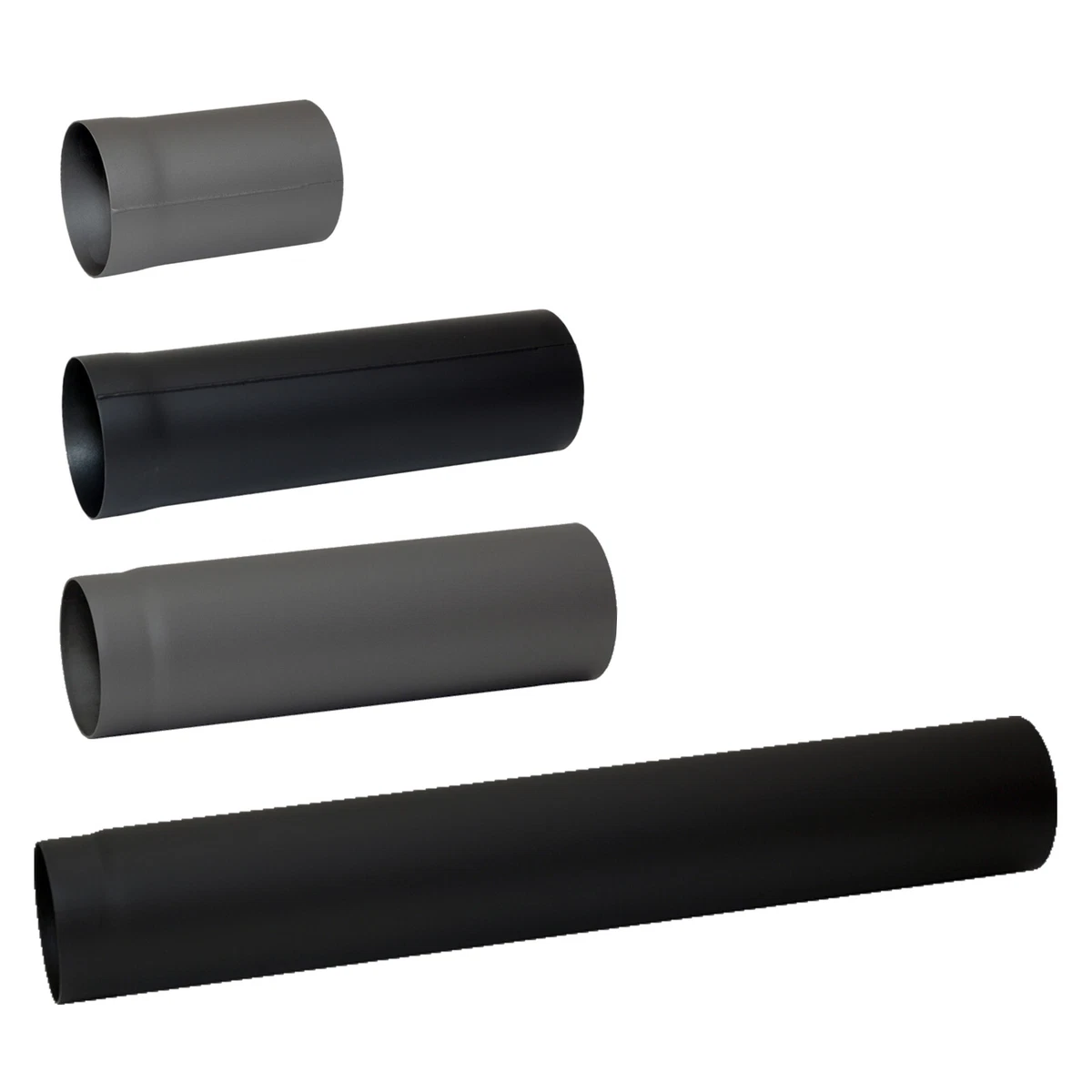 HARK Kaminrohr Aus Stahlblech – Ø 180 Mm, Länge 25 Cm, Wandstärke 2 Mm, Robustes Ofenrohr