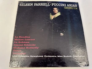EILEEN FARRELL "Puccini Arias" Vinyl LP Columbia ML-5483 RL8 - Picture 1 of 4