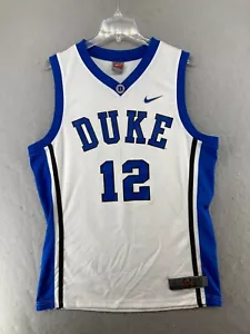Nike Elite Team Mens Basketball Jersey Large White Duke 12 - Picture 1 of 13