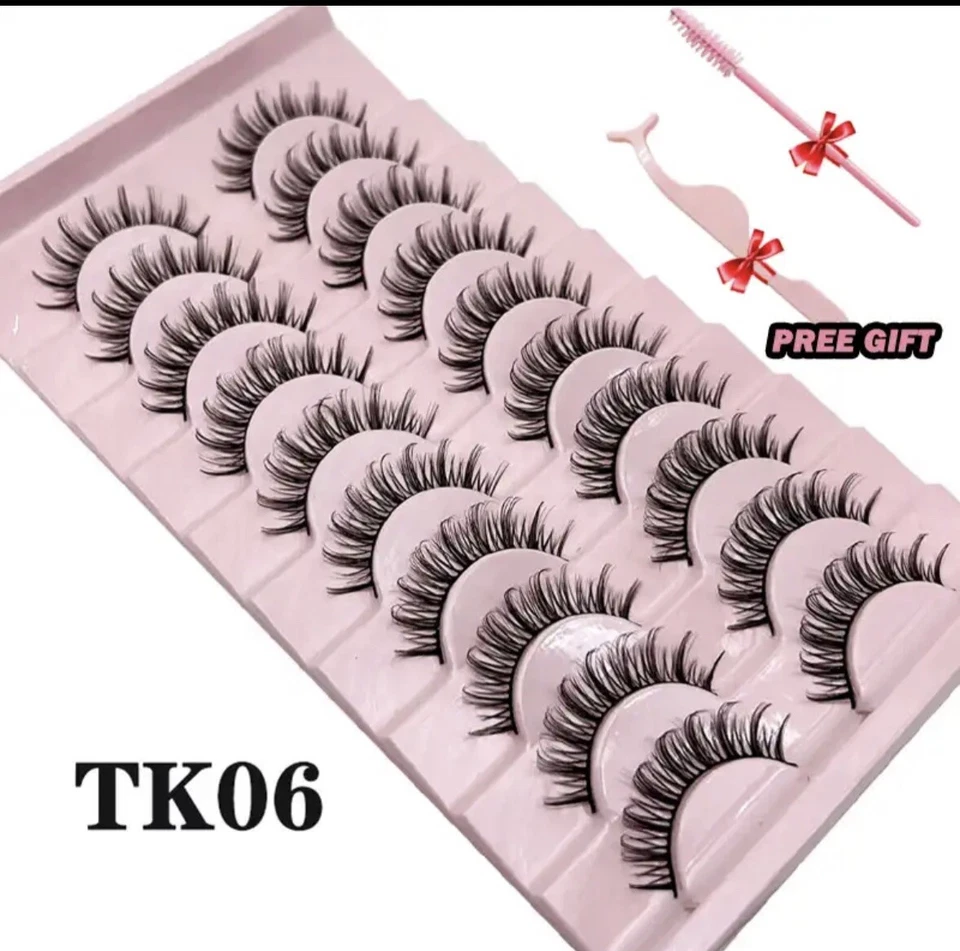 False Eyelashes Natural Long Lashes Handmade - Image 1 of 1