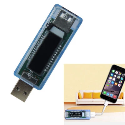 USB Charger Current Voltage Charging Detector Battery Tester Volt Capacity Time - Image 1 of 4