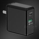 2-Port Quick Charge 3.0 + Type C Travel Home Fast Charger Adapter for CellPhones