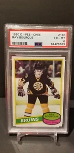 1980-81 O-Pee-Chee Ray Bourque #140 PSA 6 Rookie RC HOF - Picture 1 of 2