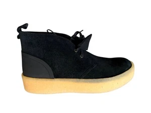 Stivali Clarks Chukkas da uomo neri scamosciati coppa deserto taglia 10 - Foto 1 di 8