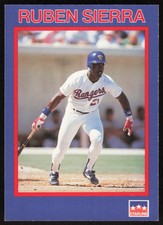 1990 Starline Long John Silver #33 Ruben Sierra Texas Rangers