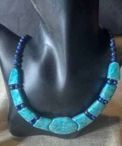 DTR 925 JAY KING Reversible Turquoise, Lapis Lazuli Necklace - Picture 1 of 5