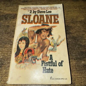 A Fistful of Hate (Sloane #2) by Steve Lee, paperback book Pinnacle 1st 1975 - Picture 1 of 2