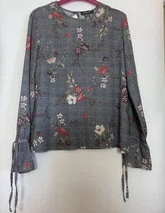 Blusa Primark Floral Top Con Mangas Corbata Talla 8 - Imagen 1 de 6