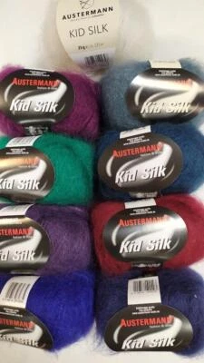 Austermann Kid Silk feines Lace Garn 25g/225m, 75% Mohair/25% Seide Nadelst. 3-4 - Bild 1 von 4