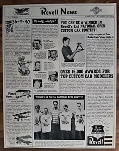 VINTAGE 1964 REVELL NEWS #7 ED ROTH BROTHER RAT FINK MONSTER ADVERTISEMENT 