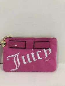 Juicy Couture Stripe It Rich Pink Wristlet NWT - Picture 1 of 9