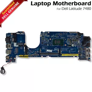 Dell OEM Latitude 7480 i7-7600U 2.8GHz Thunderbolt 3 Motherboard LA-E131P CXWHP - Picture 1 of 9