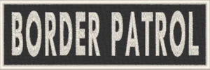 Patrol Patch mit Klettverschluss® Marke Verschluss Moral taktisch weiß 6 x 4 - Bild 1 von 1