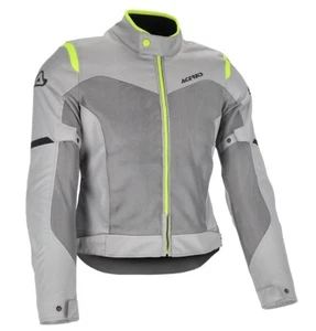 GIACCA MOTO DONNA ESTIVA ACERBIS CE RAMSEY VENTED 2.0 LADY GRIGIO GIALLO FL TG S - Imagen 1 de 8