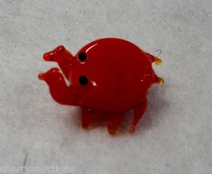 LDTOP CRAB MINIATURE GLASS FIGURINE art sea animal mini cancer zodiac sign - Picture 1 of 5