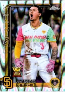 Copa Oro Novato 2025 Topps Cromo Jackson Merrill #61 Raywave Refractor - Padres - Imagen 1 de 2