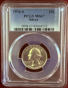 1976-S 25C PCGS MS67 SILVER - Picture 1 of 3