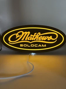 Mathews Solocam - Light Up LED Sign With USB Plug -Archery Bow Hunting Deer NEW - Picture 1 of 9