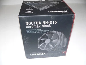 Noctua NH-D15 chromax.noir, refroidisseur CPU double tour + ventilateurs doubles NF-A15 PWM 140mm - Photo 1/10