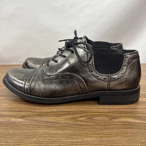 CROWN VINTAGE Oxfords Metallic / Pewter Women's Size 8½ - Picture 1 of 16