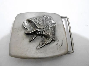 1970s VINTAGE BELT BUCKLE #13- 009 - FISH - Picture 1 of 1