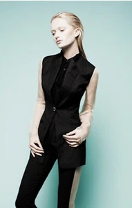 Mok Theorem "A dream within a Dream" blazer in black size 2 BNWT - Picture 1 of 12