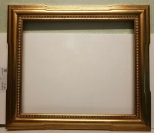 Cornice RETTA in legno FOGLIA oro per quadri, foto, stampe poster ITALIANA - Foto 1 di 7