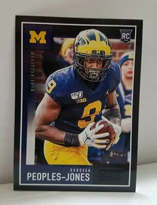 2020 Score Donovan Peoples-Jones Black Parallel RC #422 Michigan / Browns - Picture 1 of 2
