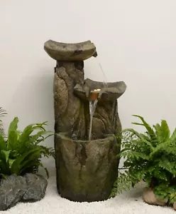 Clearance-36" H Cascading Tiered Water Fountain W/3 LEDs For Garden Yard Decor - Picture 1 of 5