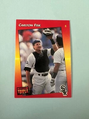 1992 Donruss Triple Play Carlton Fisk Chicago White Sox #149 - Image 1 of 2