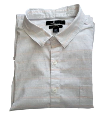 Camisa manga corta Marc Anthony a rayas para hombre talla XXL Foto 1 de 4