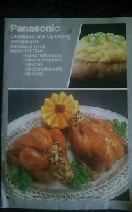 Vintage Panasonic Kochbuch & Bedienungsanleitung Booklet für Mikrowellen 1990 - Bild 1 von 2