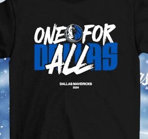 NEW!!_Dallas_Mavericks NBA Playoffs One For All 2024 T-Shirt All Sizes