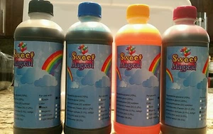 Essbare Tinte Nachfüllset für Canon & Epson Drucker 500ml halber Liter 4 Flaschen - Bild 1 von 2