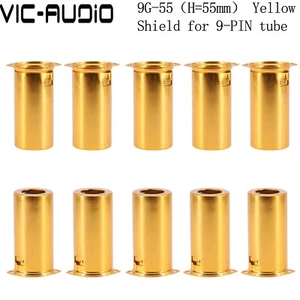 10PCS 9Pin Tube Shield Aluminium 9G-55 For ECC88 6922 12AU7 12AX7 6N1  Tube AMP - Picture 1 of 6