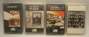 Lot of 4 Led Zeppelin Cassette Tapes II IV Houses of the Holy Physical Graffiti - Picture 1 of 9