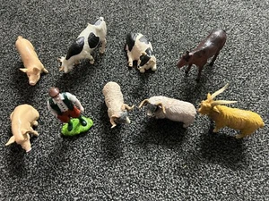 ELC Aaa Farmer and Various Farm Animals... Lot of X 9 - Picture 1 of 3