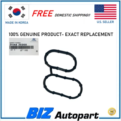 GENUINE ! ENGINE OIL PAN GASKET FOR 2014-2022 HYUNDAI/KIA # 21144-2E000 - Image 1 of 4