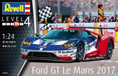 REVELL 1:24 KIT AUTO FORD GT LE MANS 2017 LUNGHEZZA 20,4 cm            ART 07041 - Immagine 1 di 3