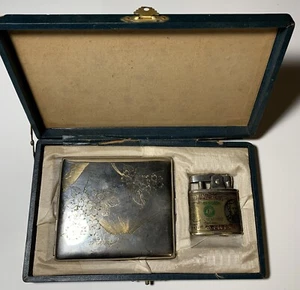 Kobayashi Heiwa Nippon vintage Japanese lighter & cigarette case - Picture 1 of 22