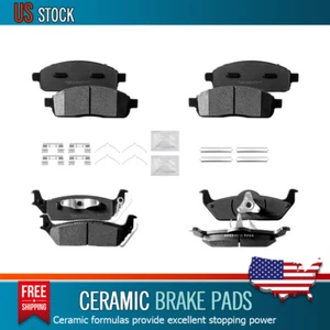 Pastillas de freno delanteras traseras de cerámica para Ford F150 Lincoln Mark LT 2004-2006 2007 2008 - Imagen 1 de 9