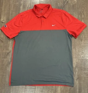 Camisa de golf Nike para hombre L roja/gris Dri Fit manga corta polo Dallas Cowboys E1 - Imagen 1 de 6