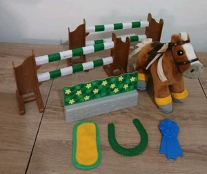 Melissa & Doug Tren y Salto Caballo Show Juego Raro - Imagen 1 de 12