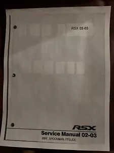 RSX RSX-S Service Shop Manual 2002, 2003 Acura CD PDF not Paper - Picture 1 of 1