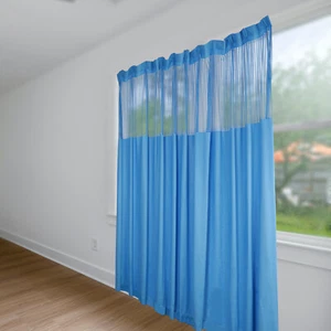 Raumteiler Vorhang Blau SPA Salons Schule Kindergarten Bildschirm Trennwand 12 Fuß x 8 Fuß - Bild 1 von 7