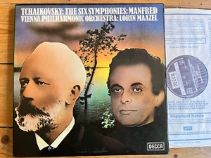 D8D 6 Tchaikovsky The Six Symphonies Manfred Maazel VPO 6 LP BOX - Picture 1 of 3