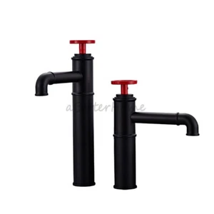 Grifo mezclador de fregadero de un solo orificio para grifo de lavabo de baño diseñado con tubo de agua industrial - Imagen 1 de 10
